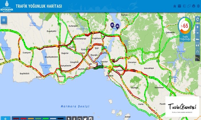 Hafta sonu kısıtlaması öncesi istanbul'da trafik yoğunluğu