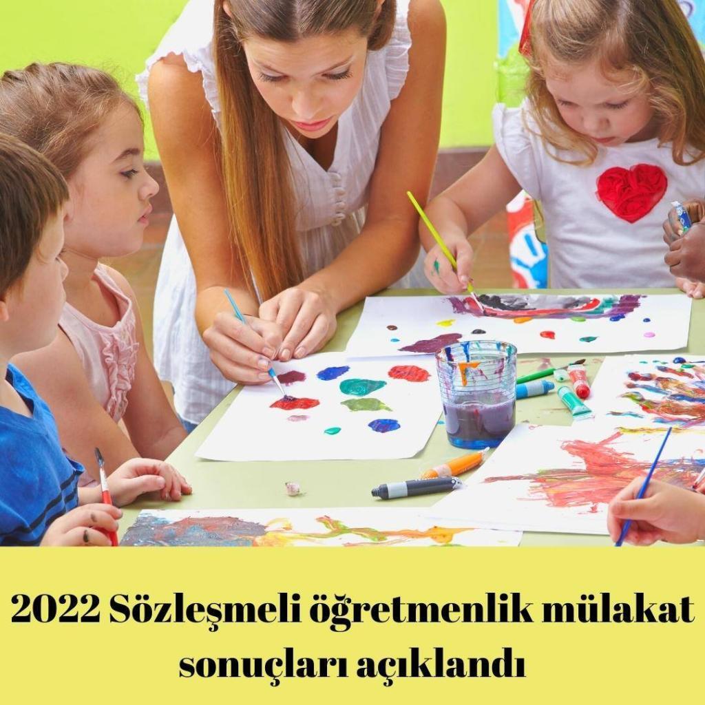 2022 Sözleşmeli öğretmenlik mülakat sonuçları açıklandı