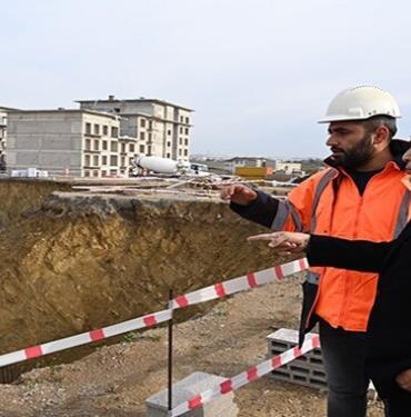 Dr.Şadi Yazıcı Sosyal Konut Proje alanında incelemelerde bulundu aydınlı