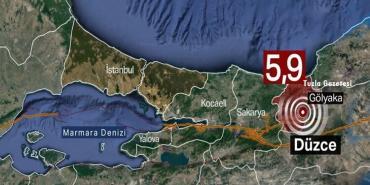 Düzce'nin Gölyaka ilçesinde deprem