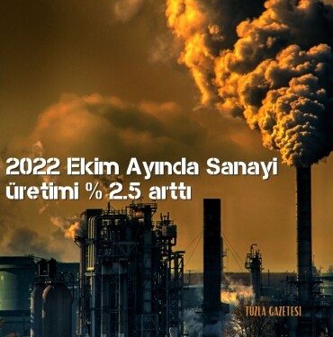 2022 Ekim Ayında Sanayi üretimi yüzde 2.5 arttı