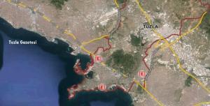 İstanbul Tuzla Haritası Konum mahalleler ve Önemli Yerler