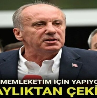 Memleket Partisi adayı Muharrem İnce seçimlerden çekildi