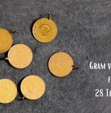 Gram ve çeyrek altın fiyatları 28 Temmuz 2023 gebze