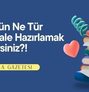 Bugün Ne Tür Makale Hazırlamak İstersiniz?