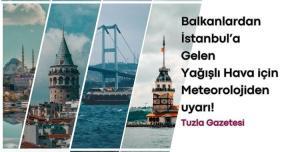 Balkanlardan İstanbul’a Gelen Yağışlı Hava